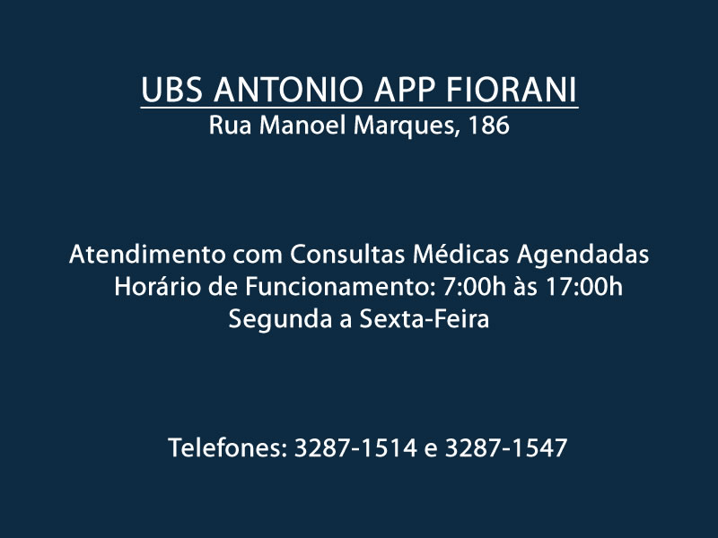 Nova UBS - Antônio Apparecido Fiorani.