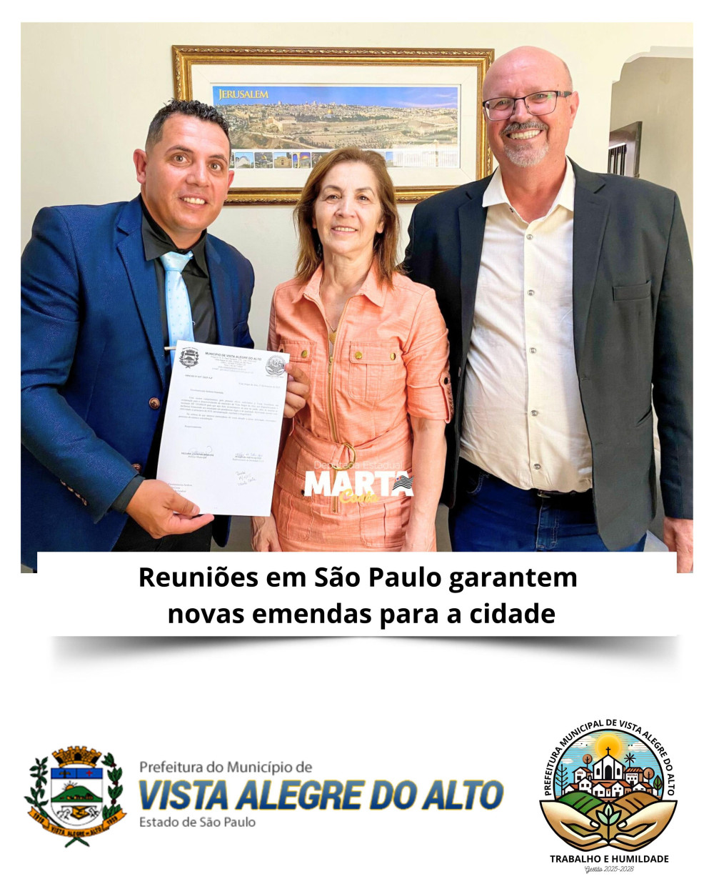 Reuniões em São Paulo garantem novas emendas para a cidade.