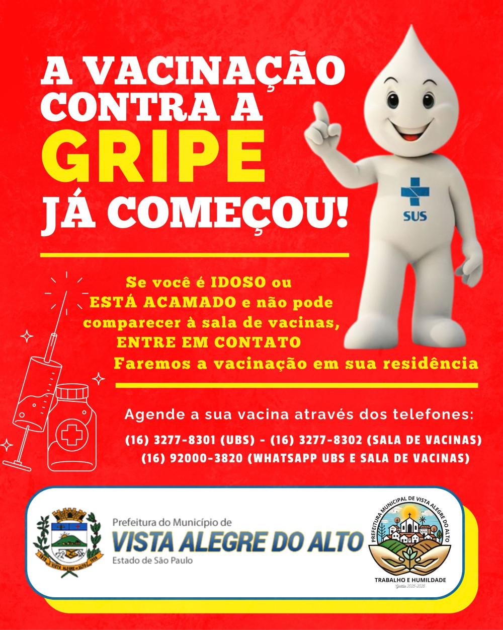 A vacinação contra a gripe já começou.