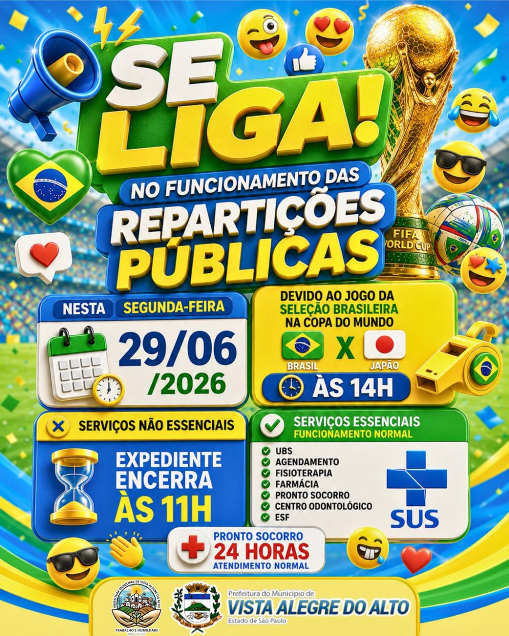 Atenção, população de Vista Alegre do Alto.