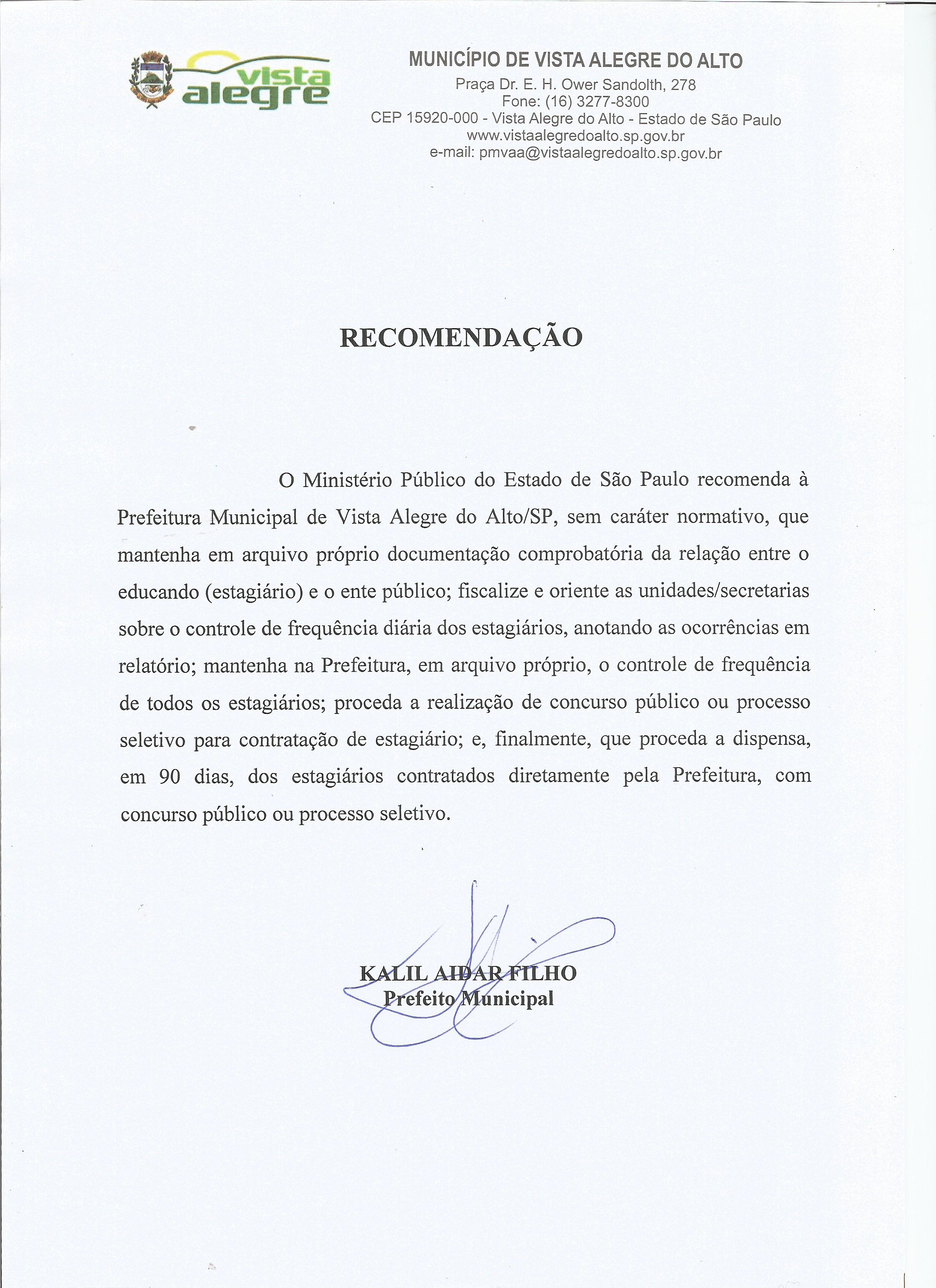 Recomendação MP.