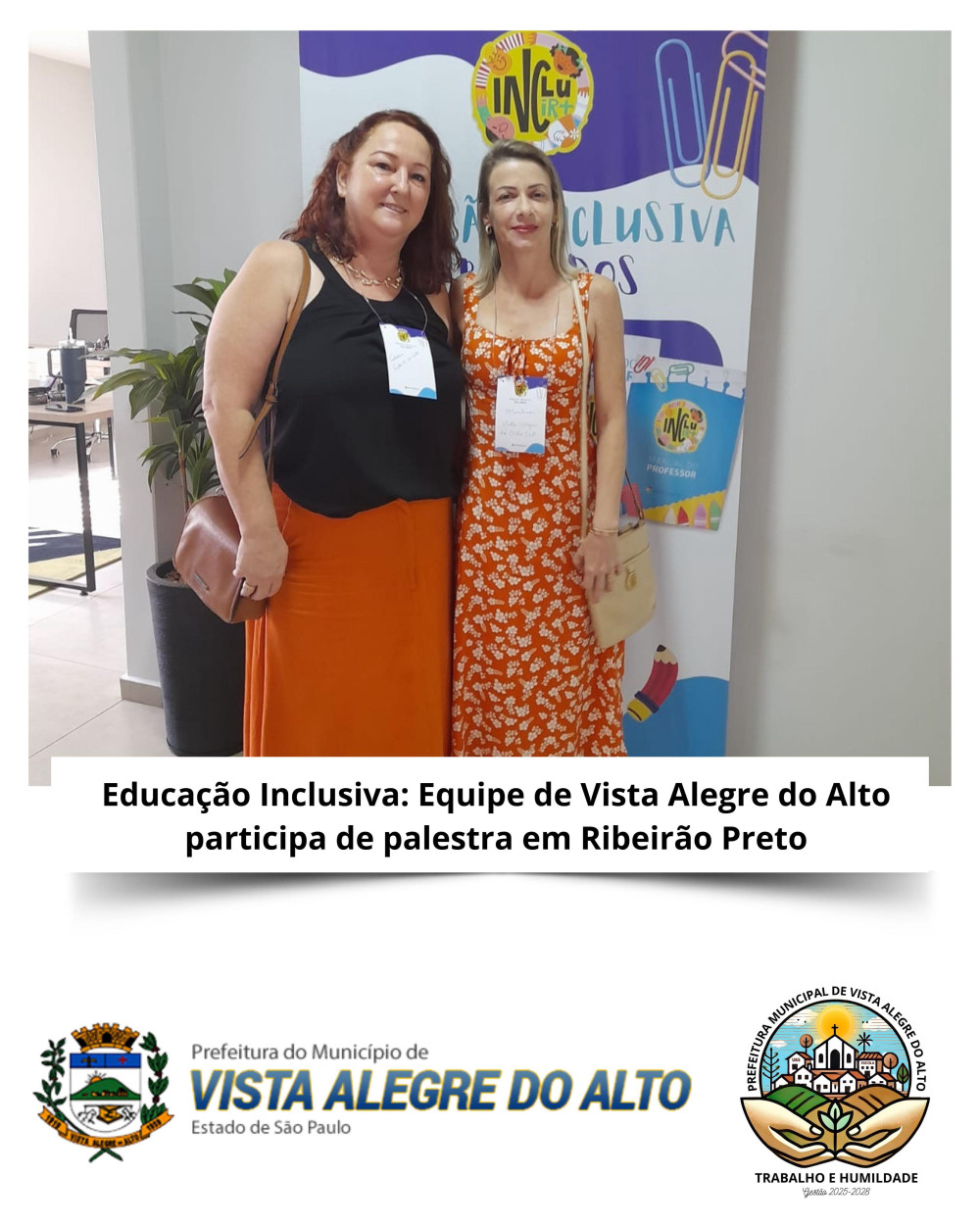 Educação Inclusiva: Equipe de Vista Alegre do Alto participa de palestra em Ribeirão Preto.