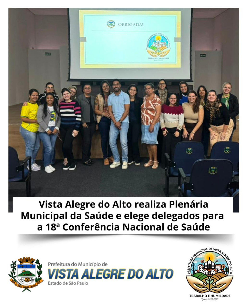 Vista Alegre do Alto realiza Plenária Municipal da Saúde e elege delegados para a 18ª Conferência Nacional de Saúde.