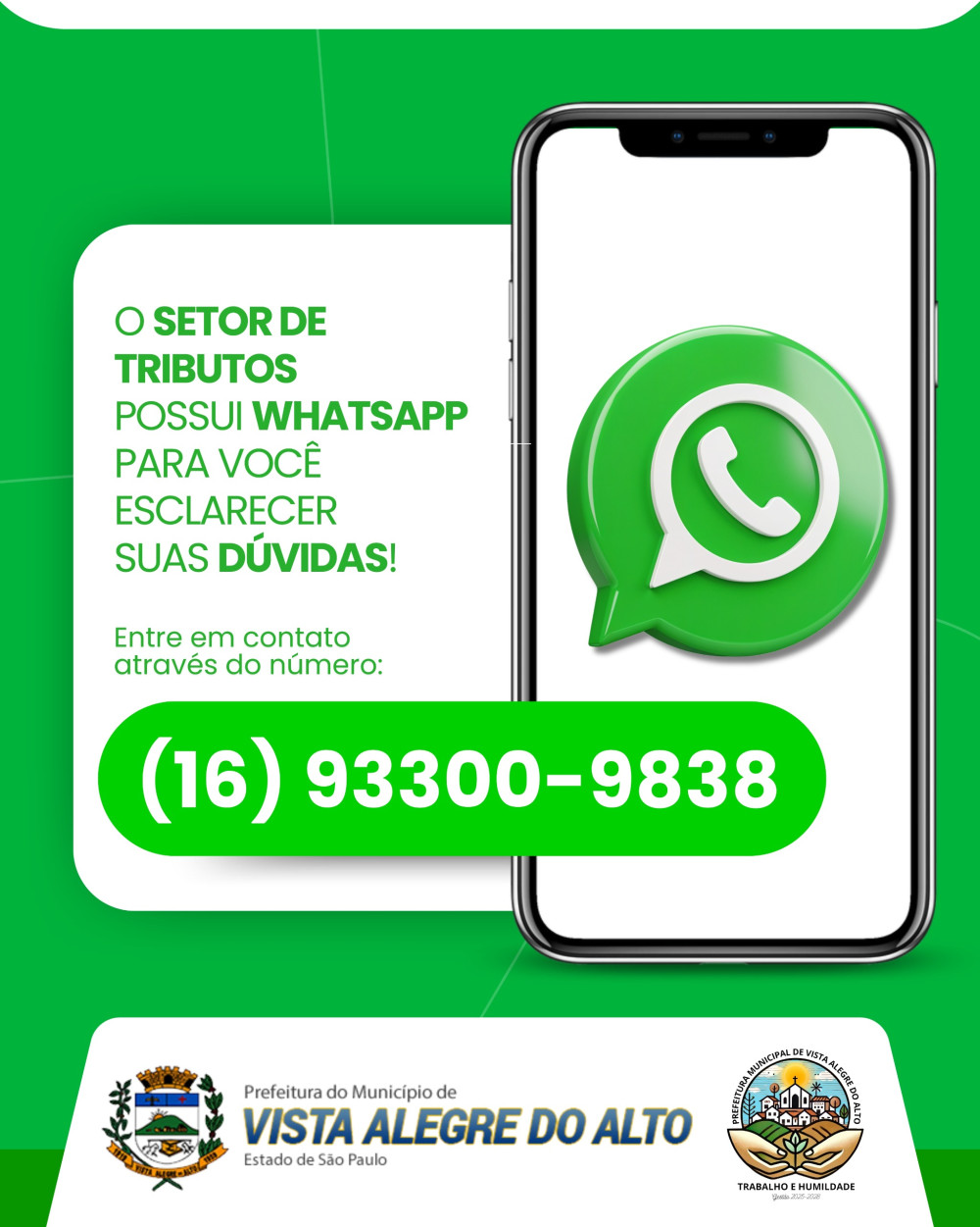 Atenção, munícipio.