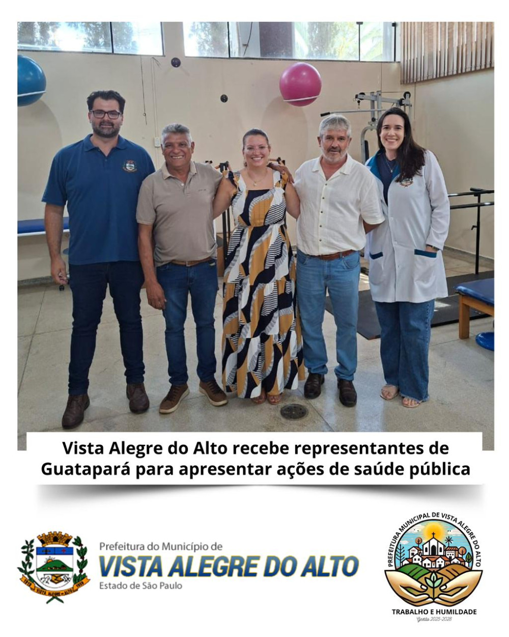 Vista Alegre do Alto recebe representantes de Guatapará para apresentar ações de saúde pública.