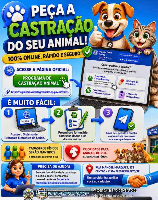 Programa de Castração Animal.