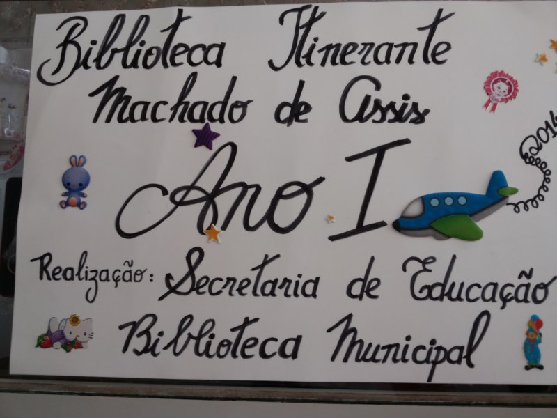 1ª Edição do Projeto Biblioteca Itinerante Machado de Assis em Vista Alegre do Alto.