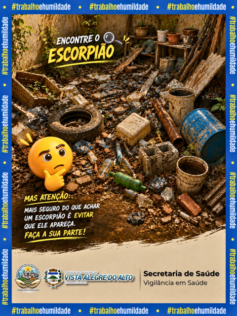 Escorpiões: a prevenção começa em casa.