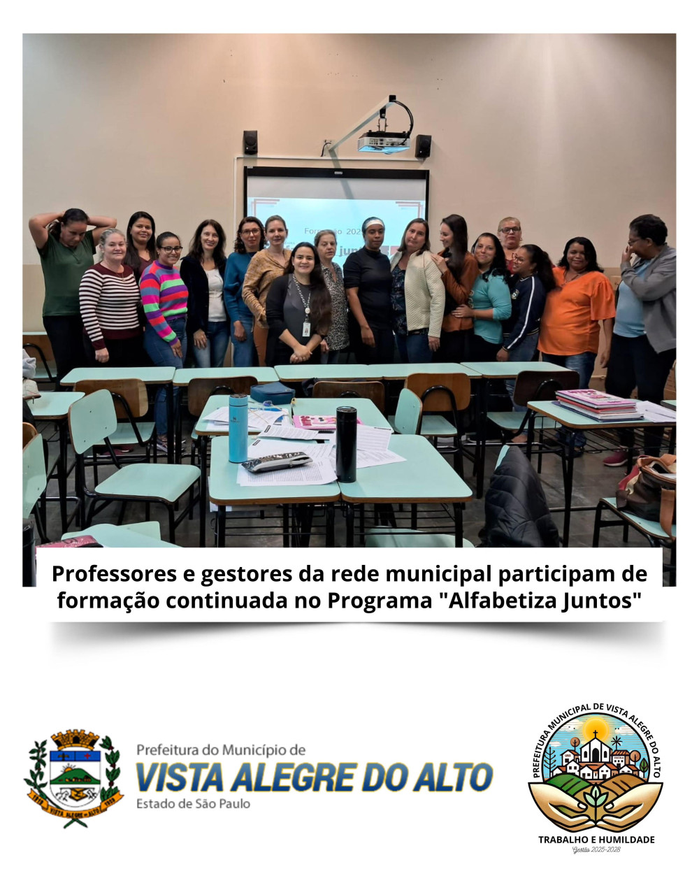 Professores e gestores da rede municipal participam de formação continuada no Programa