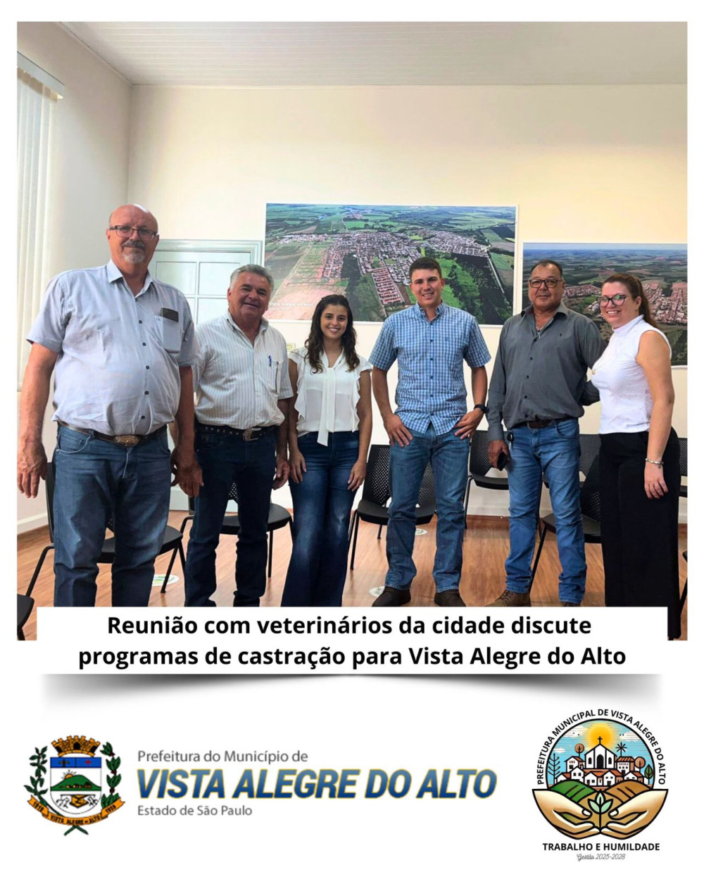 Reunião com veterinários da cidade discute programas de castração para Vista Alegre do Alto.