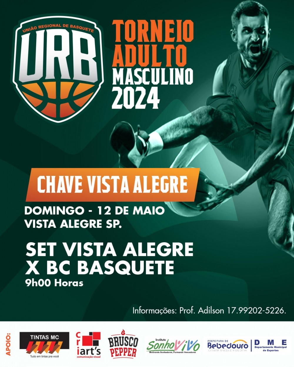 Vista Alegre tem jogo decisivo pelo Campeonato URB valendo vaga na semifinal.