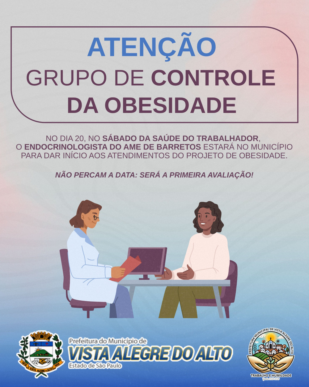 Atenção – Grupo de controle da Obesidade.