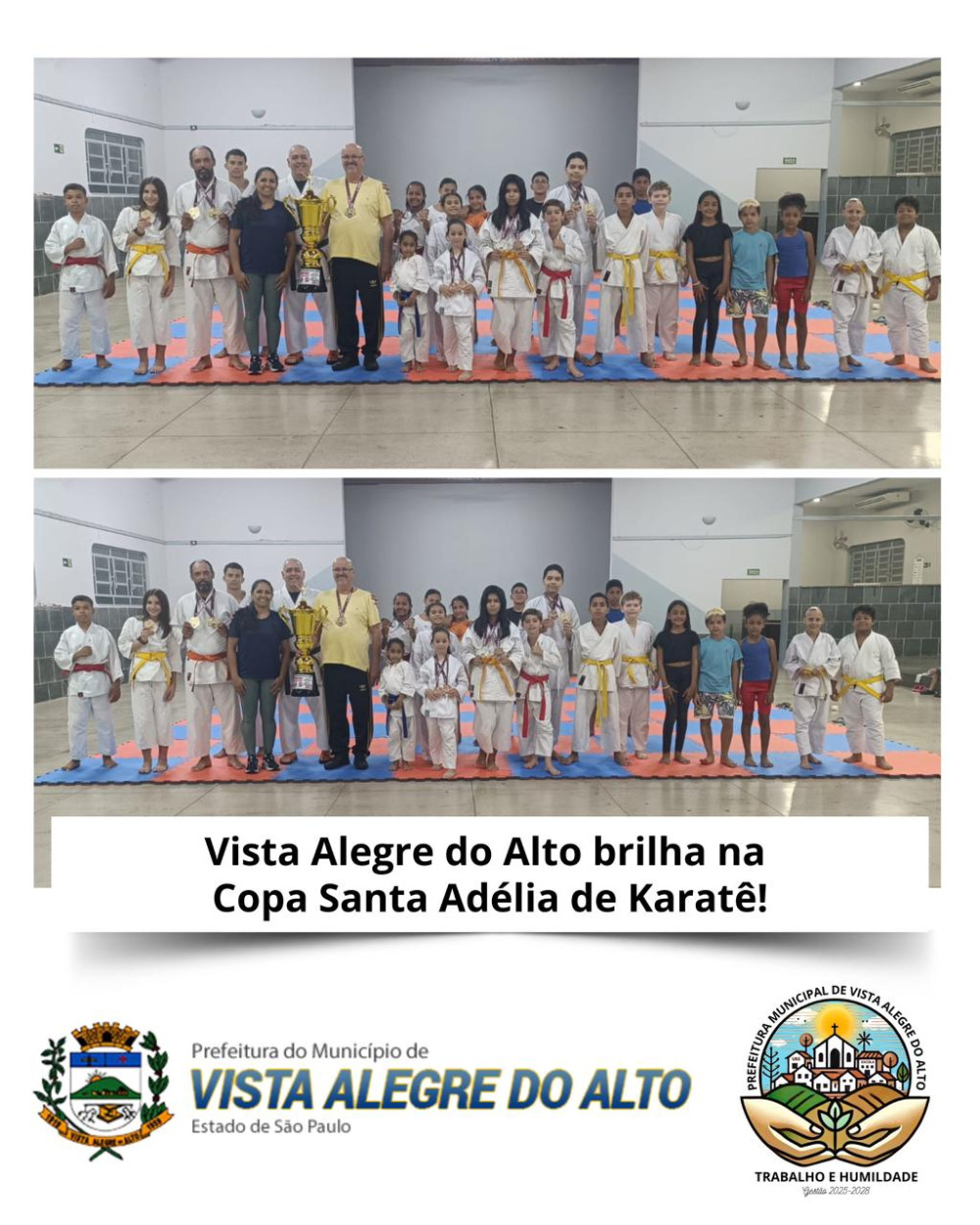 Vista Alegre do Alto brilha na Copa Santa Adélia de Karatê.