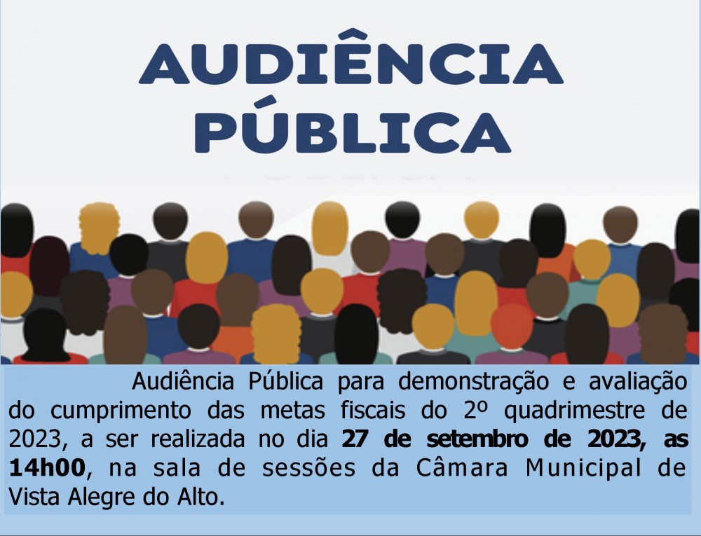 Audiência Pública - Lei de Responsabilidade Fiscal.