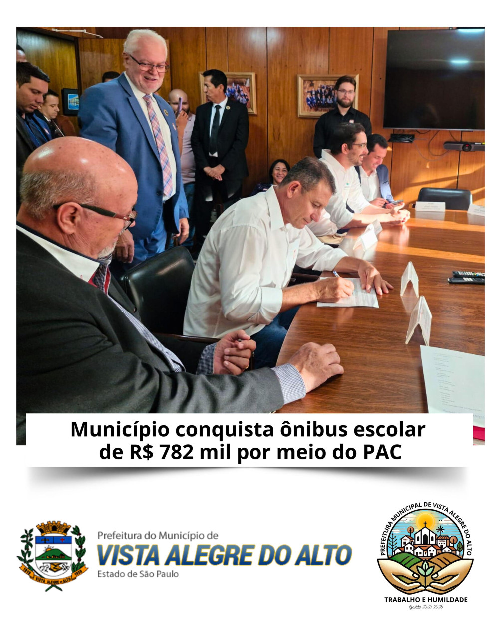 Município conquista ônibus escolar de R$ 782 mil por meio do PAC.
