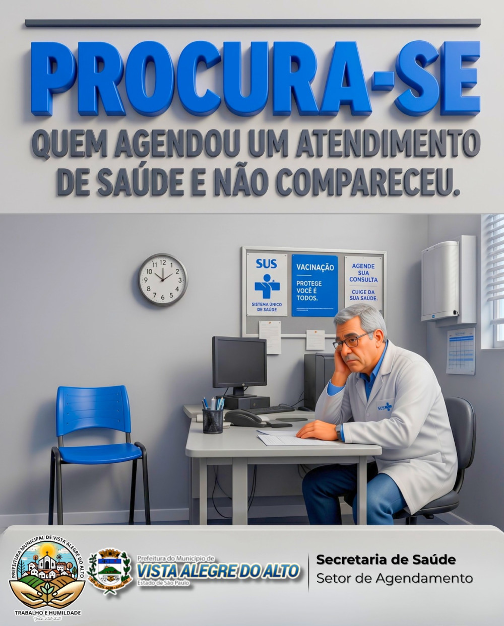 Atenção, população de Vista Alegre do Alto.