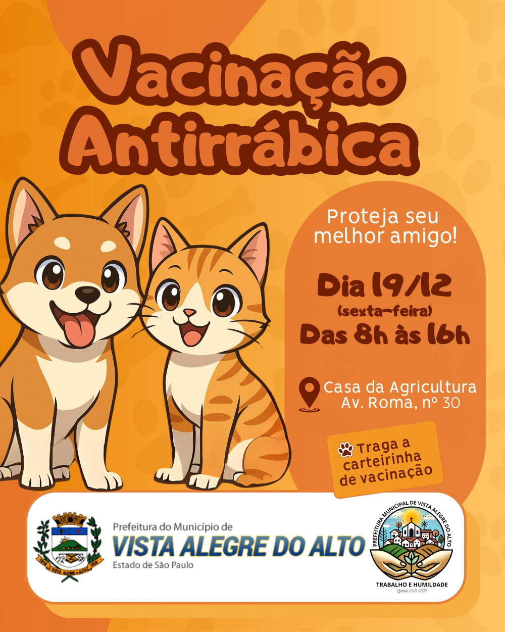 Vacinação antirrábica.