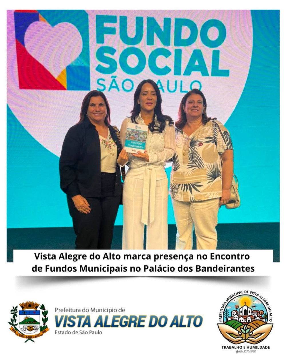 Vista Alegre do Alto marca presença no Encontro de Fundos Municipais no Palácio dos Bandeirantes.
