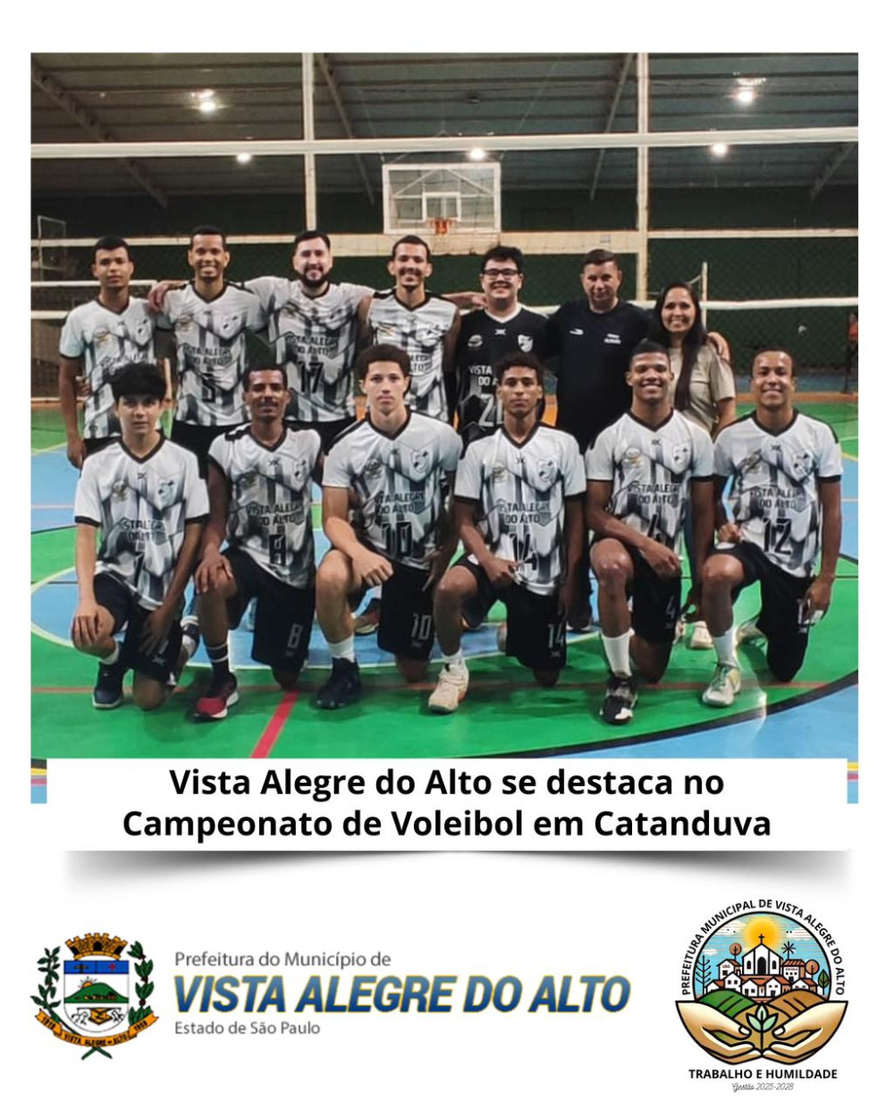 Vista Alegre do Alto se destaca no Campeonato de Voleibol em Catanduva.