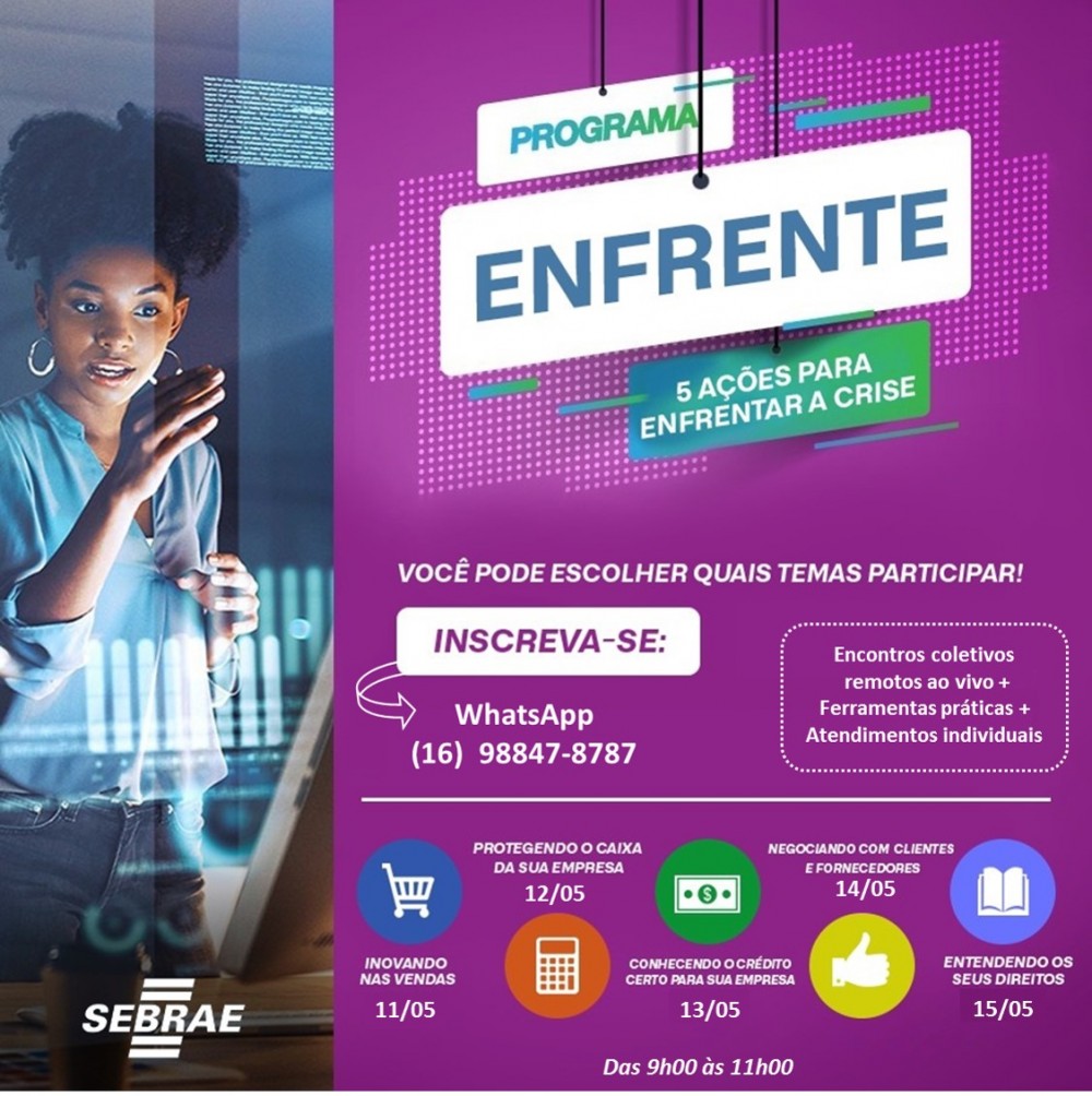 Programa Enfrente - 5 Ações para Enfrentar a Crise.