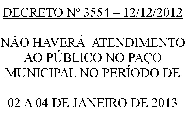 Site - Suspensão de Expediente ao Público.