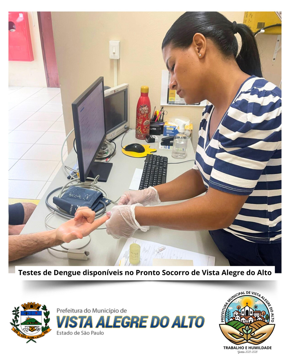Testes de Dengue Disponíveis no Pronto Socorro de Vista Alegre do Alto.