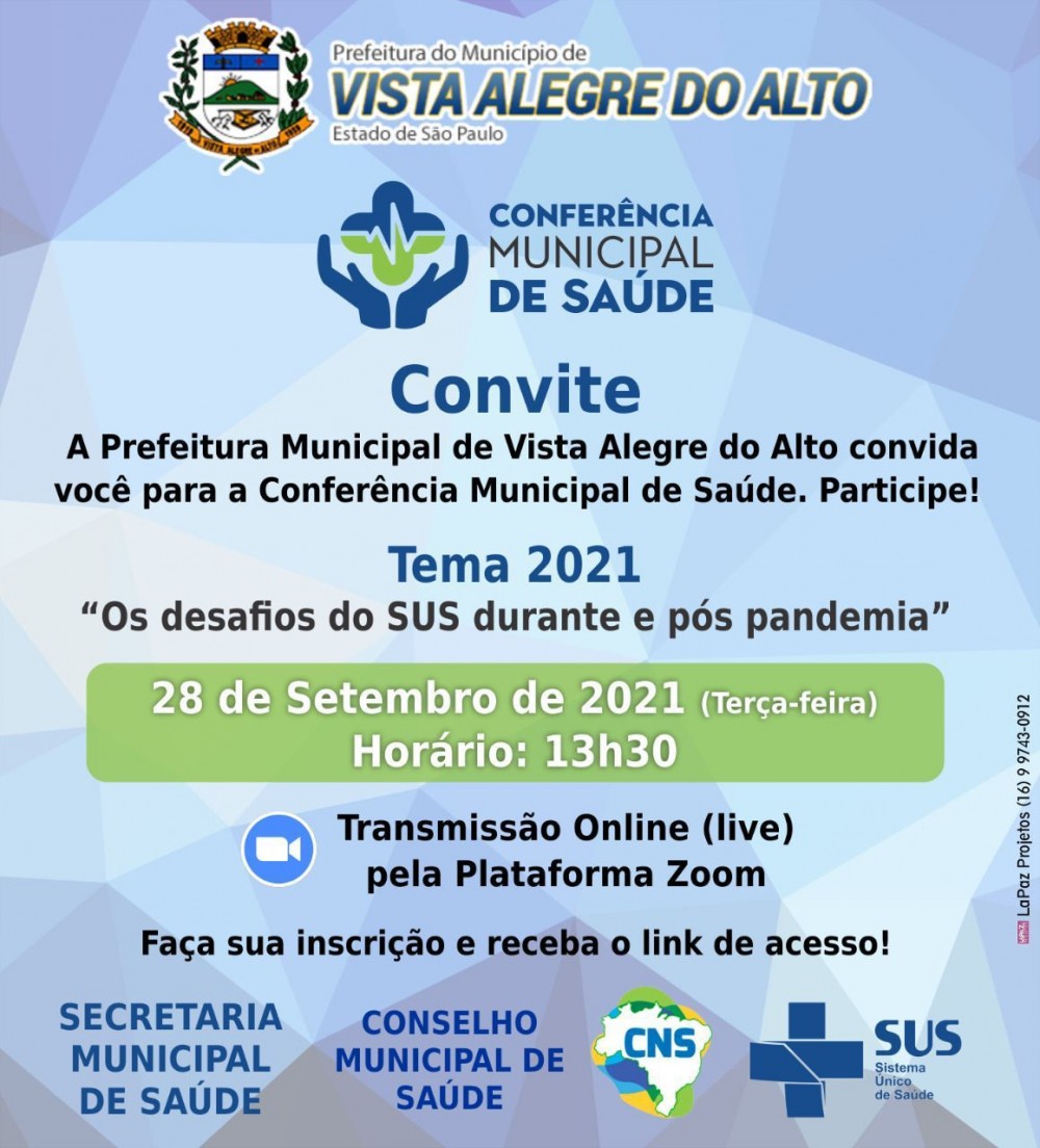 Conferência Municipal de Saúde - 2021.