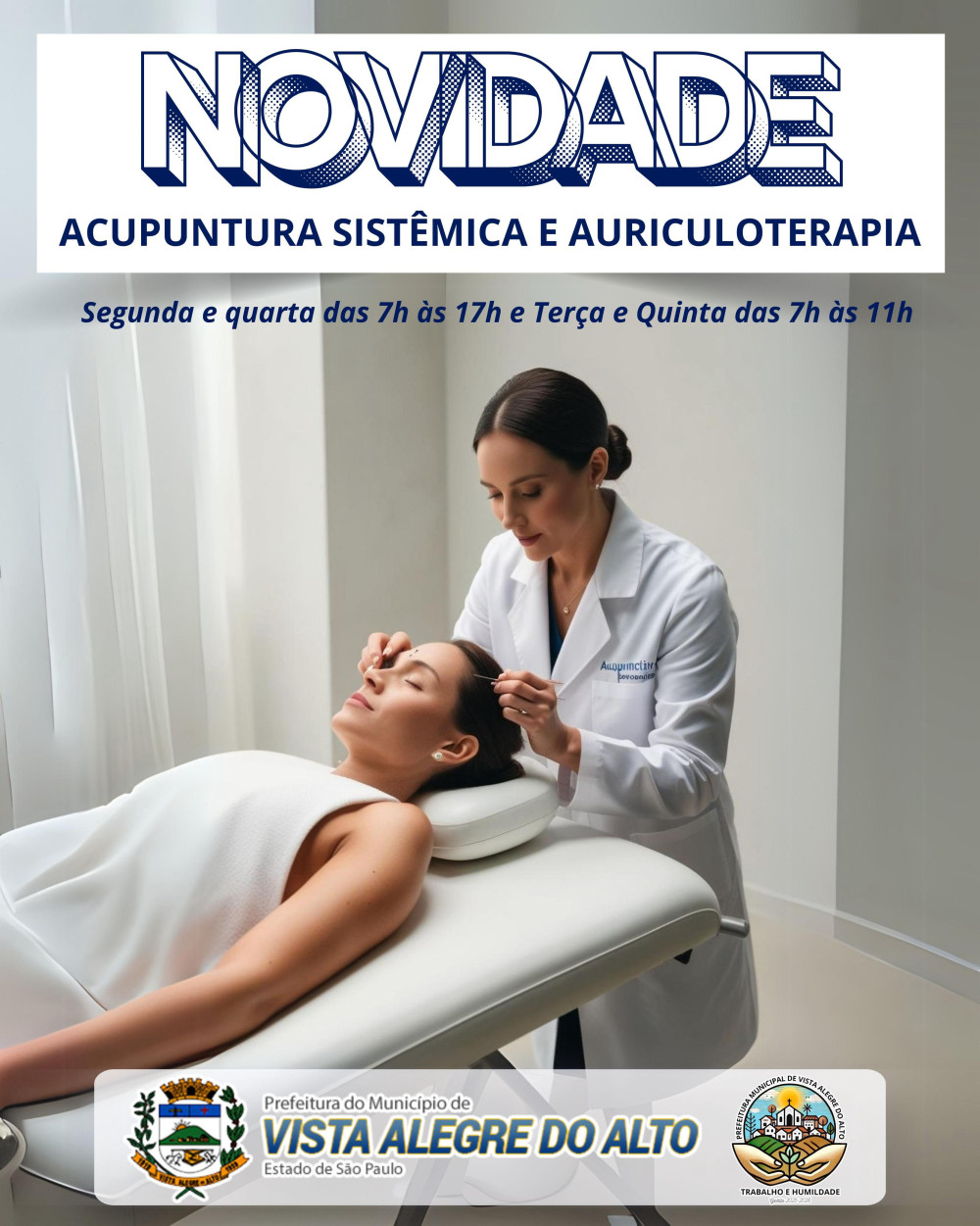 Novidade - Acupuntura Sistêmica e Auriculoterapia.