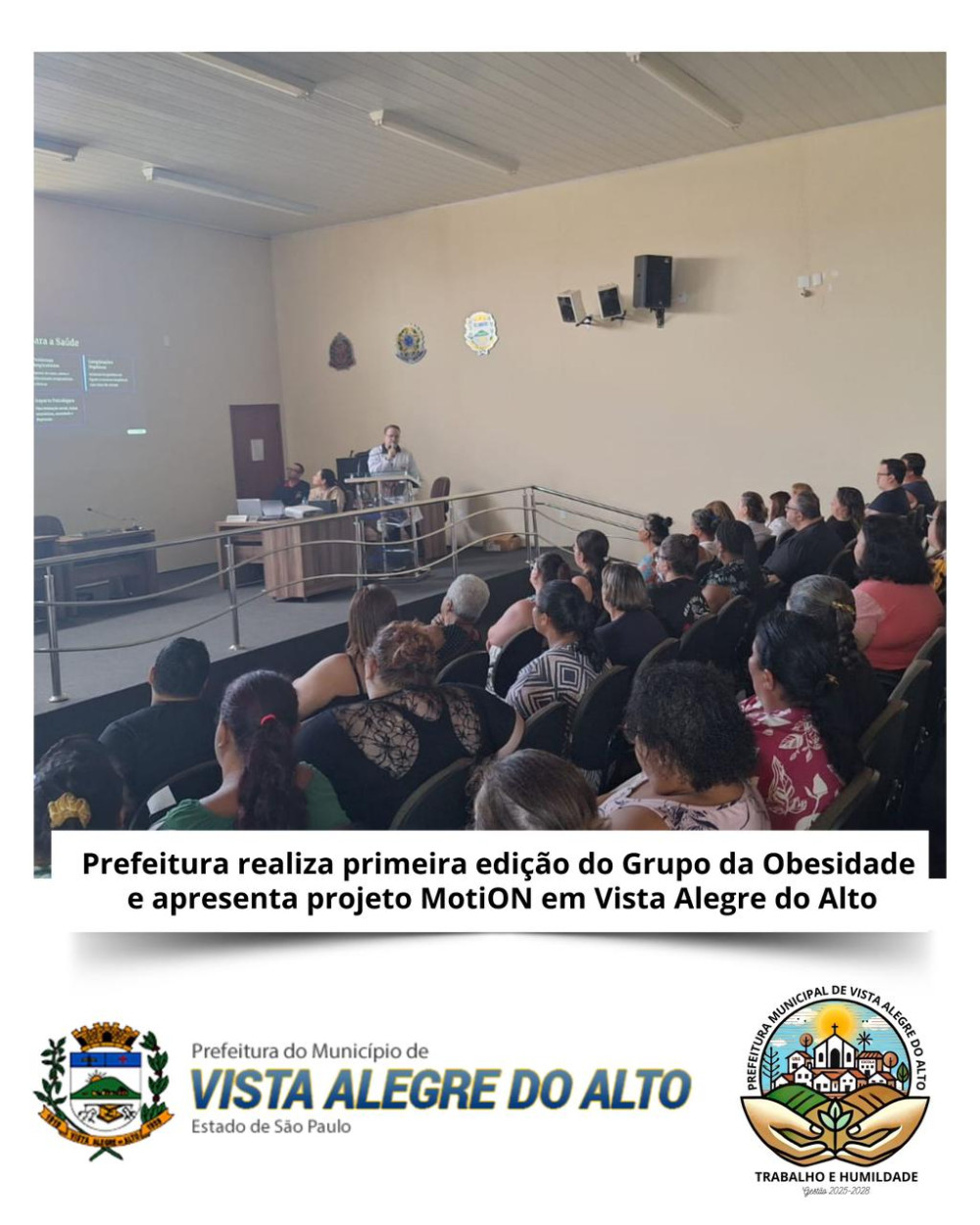 Prefeitura realiza primeira edição do Grupo da Obesidade e apresenta projeto MotiON em Vista Alegre do Alto.