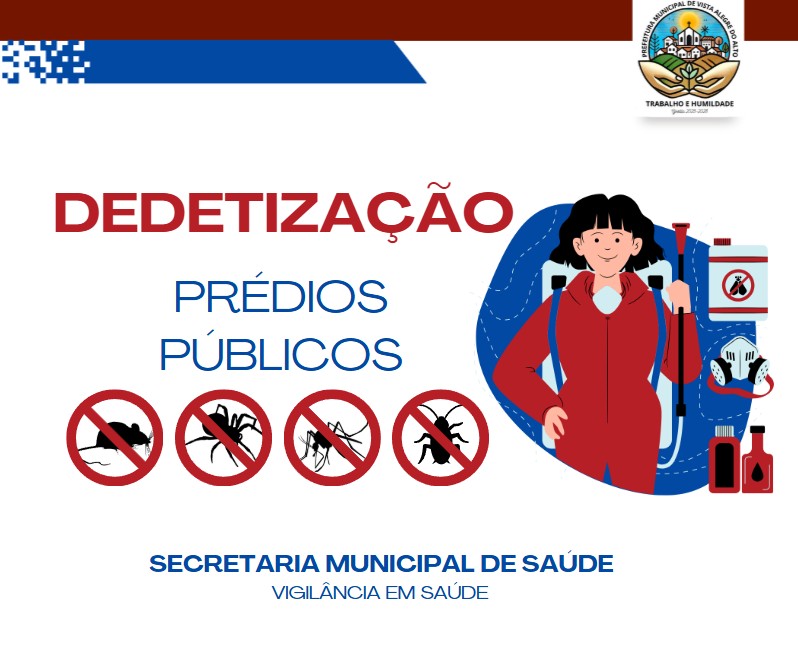 Vista Alegre do Alto divulga cronograma de dedetização dos prédios públicos.