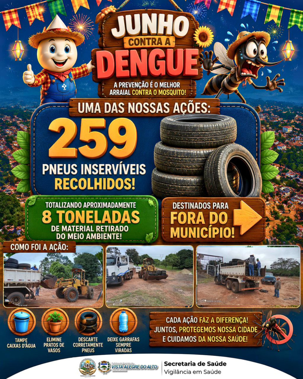 Junho contra a Dengue.