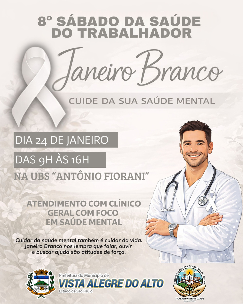 Prefeitura realiza o 8º Sábado da Saúde do Trabalhador, primeiro do ano, com foco na saúde mental.