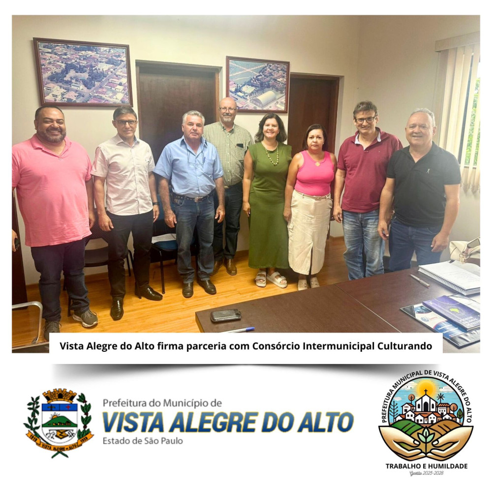Vista Alegre do Alto firma parceria com Consórcio Intermunicipal Culturando.