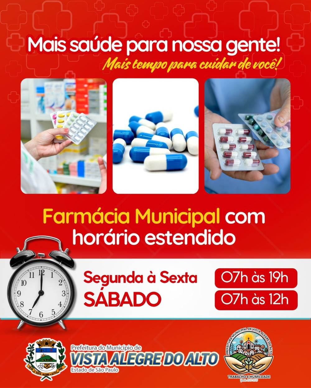 Atenção, população de Vista Alegre do Alto.