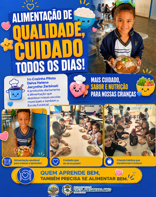 Alimentação com Carinho: Prefeitura de Vista Alegre do Alto Investe no Futuro das Crianças.