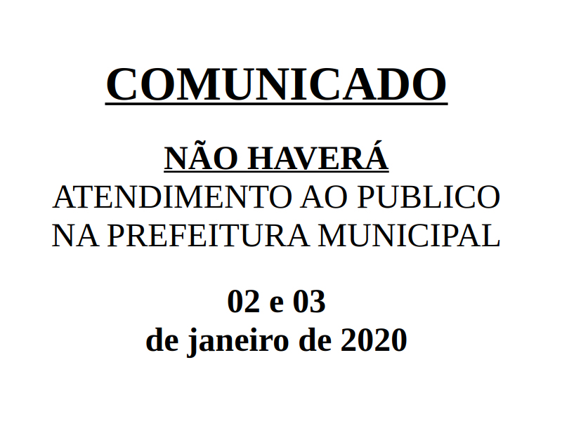 Comunicado.
