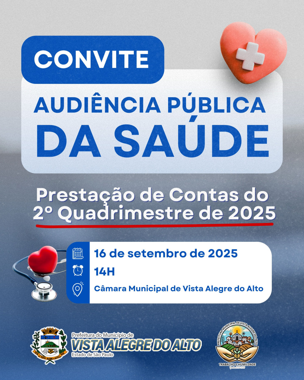 Audiência Pública de Prestação de Contas da Saúde do 2º quadrimestre de 2025.