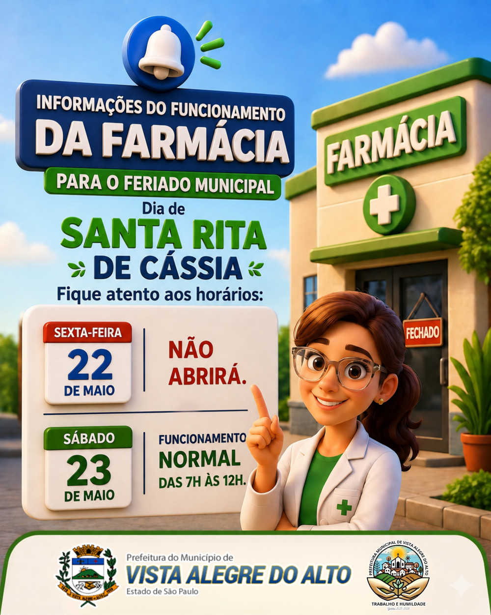 Atenção, população de vista alegre do alto.