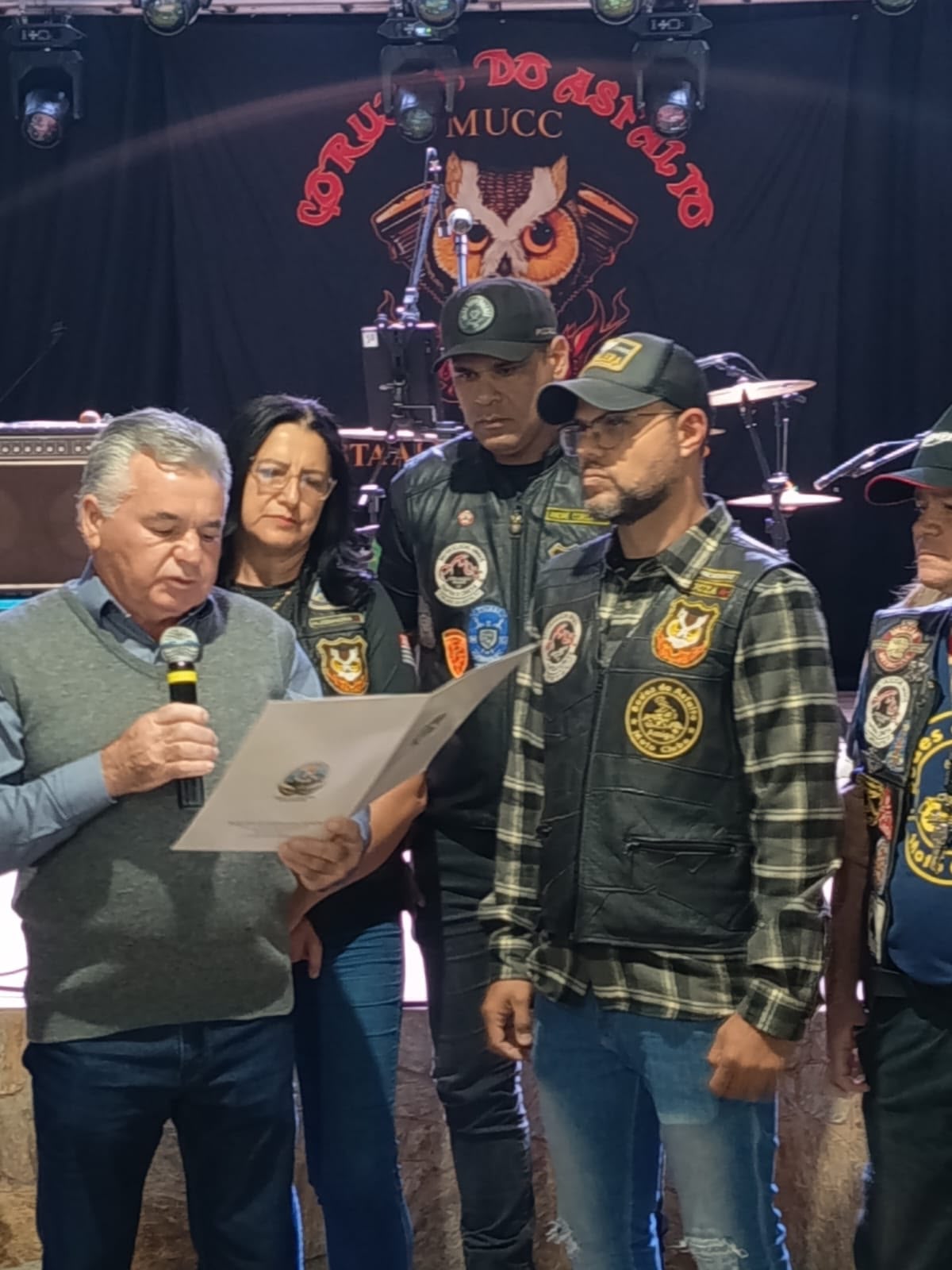 Encontro de Motociclistas Beneficente tem início em Vista Alegre do Alto com homenagens pelos 30 anos do Corujas do Asfalto MUCC.