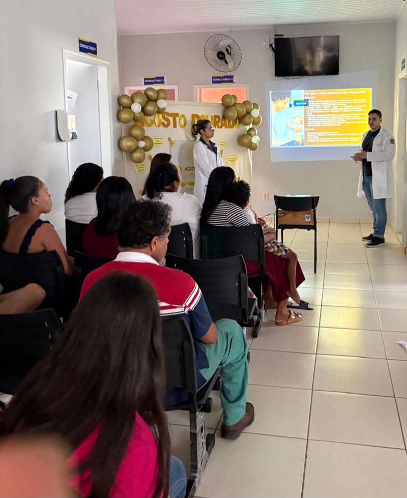 Agosto Dourado: UBS Antônio Fiorani promove palestra sobre a importância da amamentação.