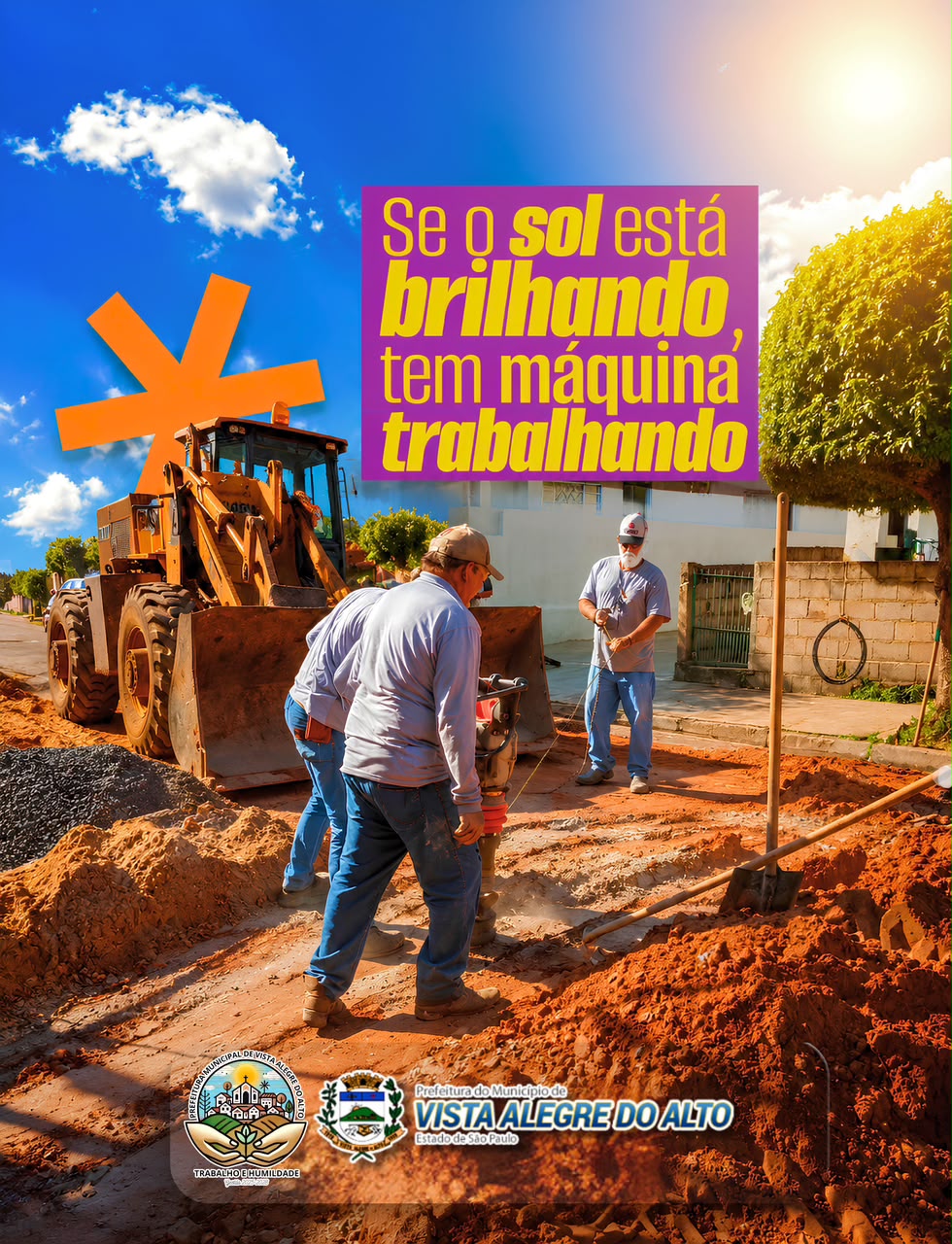 Prefeitura de Vista Alegre do Alto avança com melhorias na infraestrutura do município.