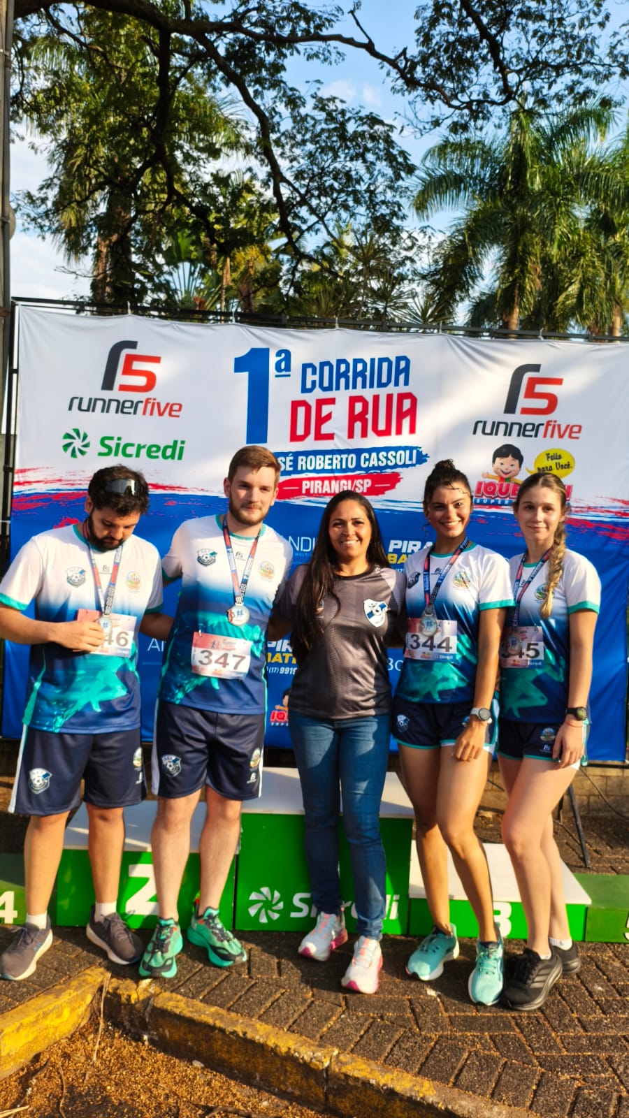Vista Alegre do Alto presente na 1ª Corrida de Rua “José Roberto Cassolli”, em Pirangi.